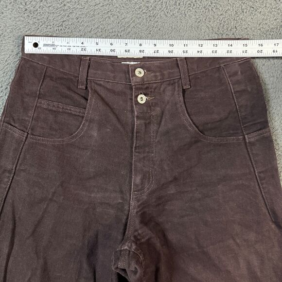 Vintage Guess Jeans Mens 32x34 Brown Relaxed Tapered Fit Y2K 90s Made in USA - Picture 9 of 14